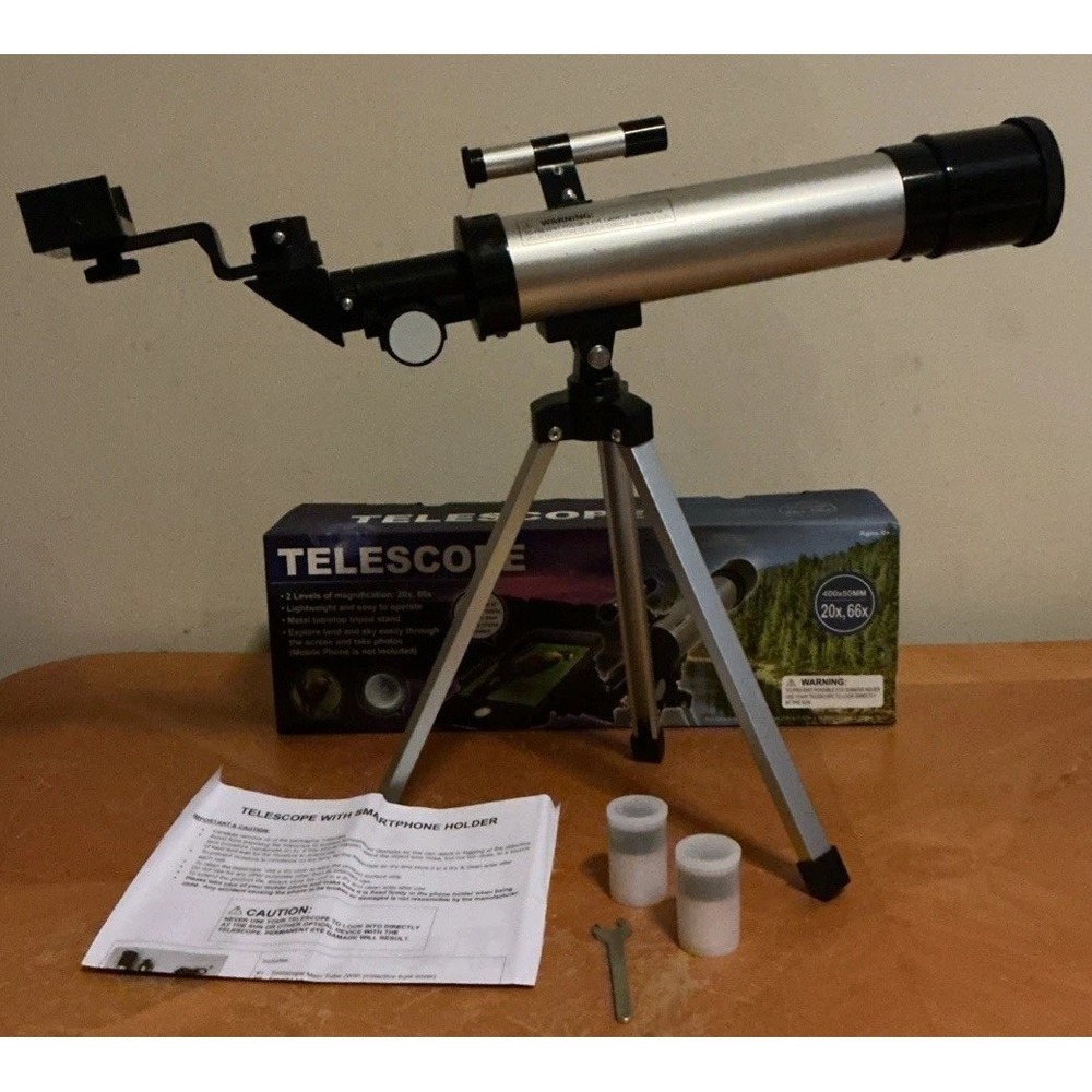 TELESCOPE WITH SMARTPHONE HOLDER 400x50MM For Ages 8 Plus